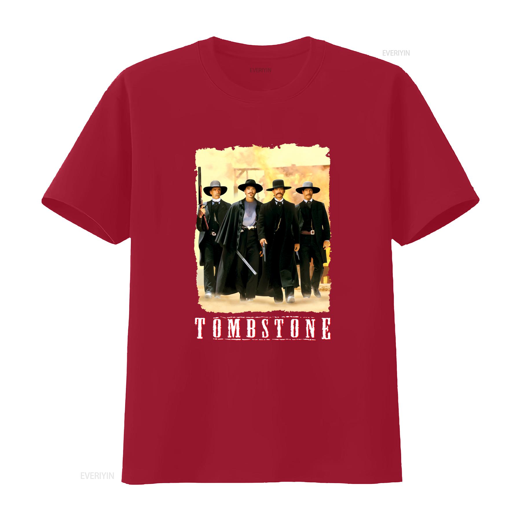 Tombstone Movie Huckleberry Mens Black T Shirt Classic Western Outlaw Design for Sizes S 3XL vintage Washed Comfortable S