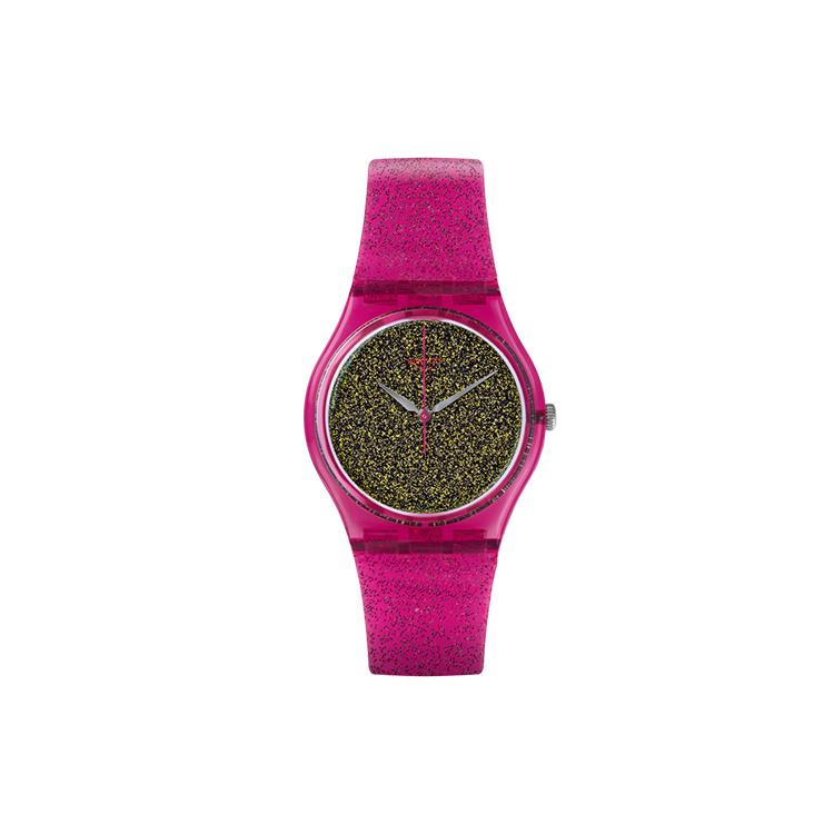 SWATCH Women s Black Watch GP149 GP149 Rose Red