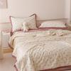 Summer Quilt French Style Comforter Quilt Flora Lace Household Machine Washable Suitable Cool And Refreshing  Blanket