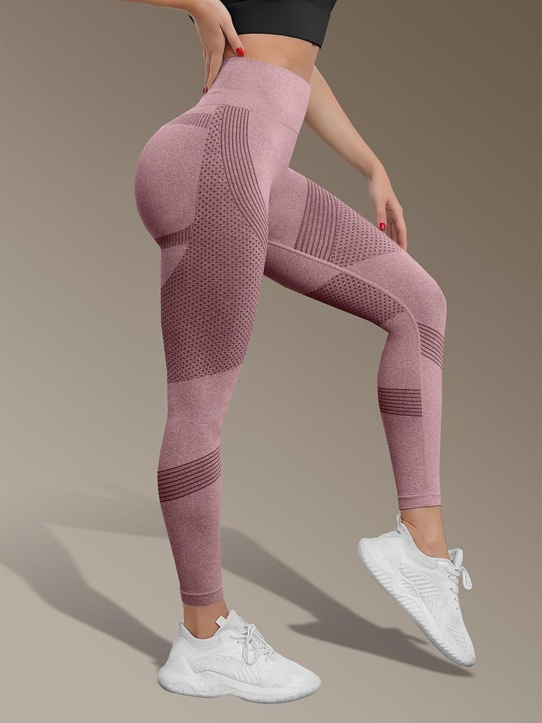 Women's Seamless High Waist Yoga Pants - Tummy Control, Butt Lifting, Quick-Dry Stretch for Running, Fitness, and Outdoor Activities