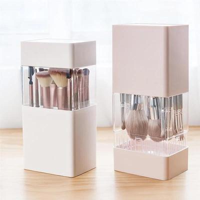 Makeup Brush Storage Cartridge Dust Pen Bucket Desktop Acrylic Eyebrow Pencil Storage Cosmetic Eye Shadow Brush Storage Box