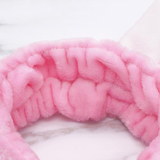 Lovely Women Girls Rabbit Ears Hair Band Shower Facial Cleaning Makeup Headband