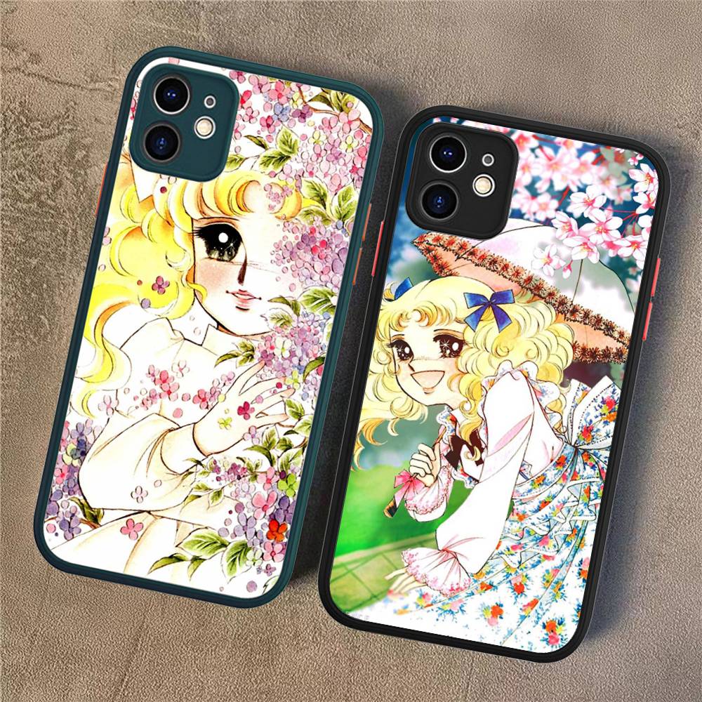 Manga Candy Für iPhone 15 16 Pro Max 11 12 13 14 XS XR X Plus 16E Matt Transluzente Handyhülle