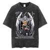Harajuku Vintage Washed T Shirts Death Note Misa Anime Graphic T Shirt Men Women Cotton Fashion Streetwear Yk Oversized Tshirt