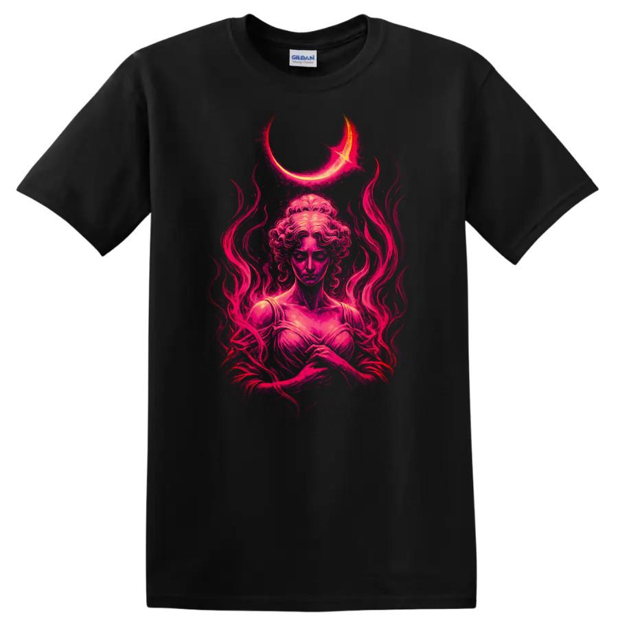 Mystic Goddess Graphic T Shirt Moonlight Fantasy Art Dark Urban Tee