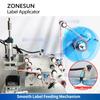 ZONESUN ZS-TB802 Auto Flat Surface Labeling Machine Tabletop Label Applicator for Square Box Flat Bottle Jar Lid High Precision