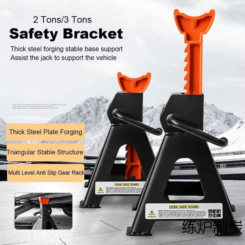 3 Ton / 6 Ton Heavy Duty Axle Stand Steel Adjustable Axle Jack Holding Stands for Car Van Lifting Tool Emergency
