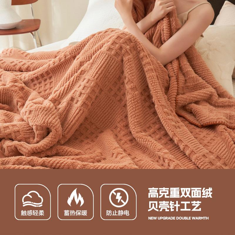 Warm Blanket Plaid Car/Office Nap Shawl Multi Functional Blanket Skin-Friendly Bedsheet Plaids Blanket Waffle Shawl Nap Blankets 100x120cm