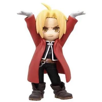 Japanese Genuine Gacha Scale Model Fullmetal Alchemist Character Pen Holder Alphonse Edward Roy Action Figure Toys