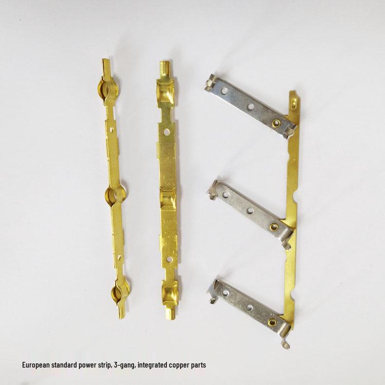 European Standard Socket Adapter Plug with Middle East Compatibility - Copper Hardware