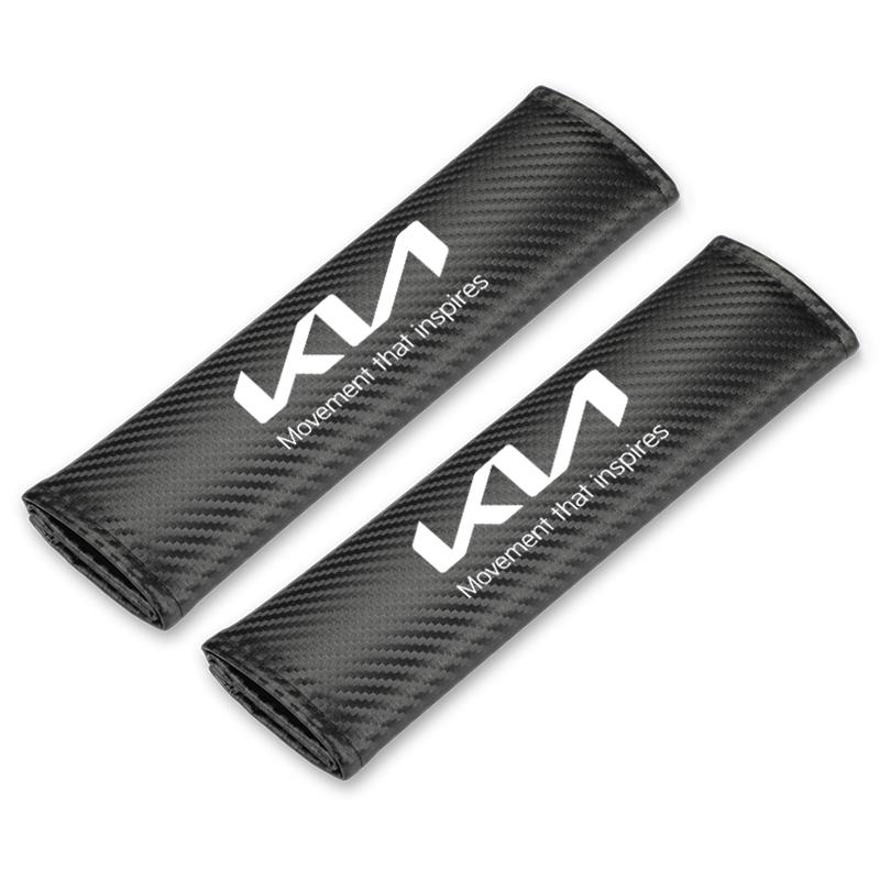 LESE9 2pcs For KIA Sportage Rio Ceed Picanto K5 K9 Sorento Carbon Fiber Cotton Protection Cover auto Shoulder Cover car Accessories