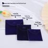 Velvet Snap Button Jewelry Pouch with Drawstring