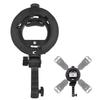L-Shaped Camera Flash Microphone Bracket with Handheld Chuck and Softbox Fill Light