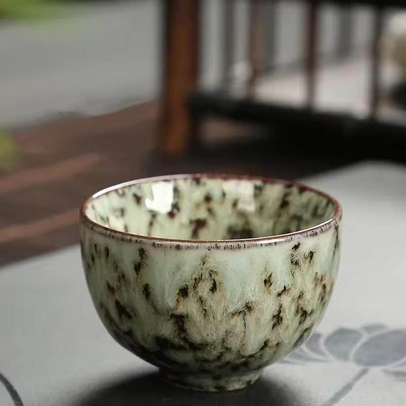 Ceramic Teacup 60ML Chinese Style Tea Cup Mini Tea Set Kitchen Dining Bar Espresso Coffee Cups Household Office Cup Tableware