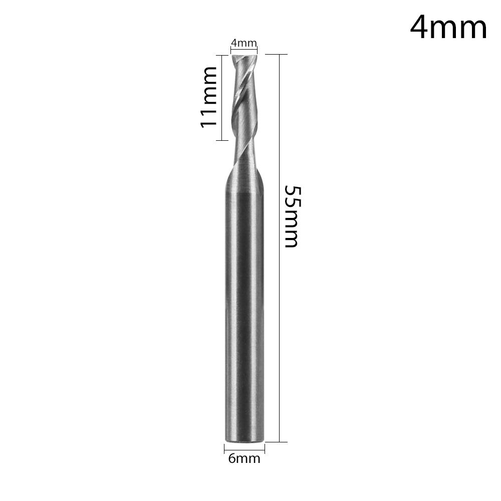 1/5pcs High Quality 1-12mm Machine Tool Wood-Cutter Tools CNC Straight Shank Milling Cutters Mill Cutter Woodworking Drill Bits