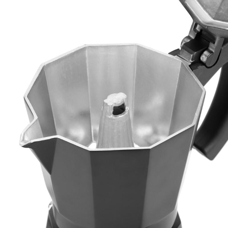 All Aluminum Black Electric Mocha Pot Italian Espresso Coffee Cooker Household Portable Fast Heating Electric Coffee Pot