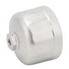 86mm 3.39in Oil Filter Wrench Socket Cap Sliver Heavy Duty Stainless Steel Removal Tool