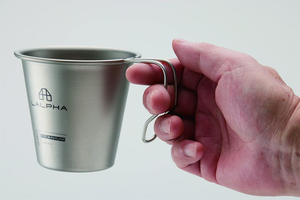 LALPHA Titanium Single Mug, 380ml, Deep Stackable Cup, Made in Tsubame-Sanjo, SMG-380T