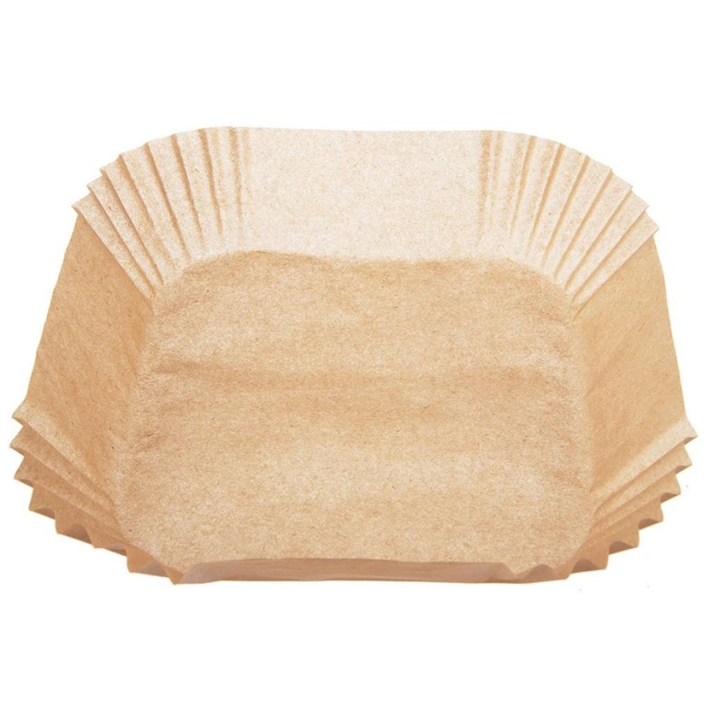 PAPER LINERS FOR AIR FRYER 21x21cm 100pcs. SQUARE 120071