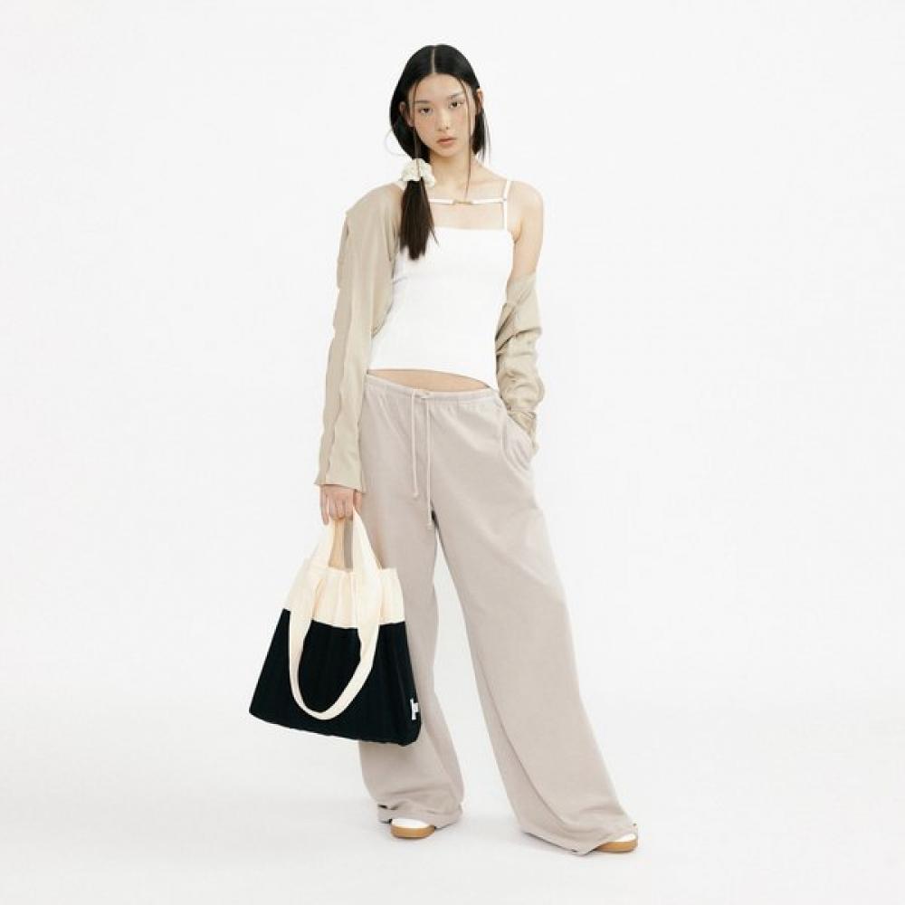 Pleatsmama Two Way Shopper Bag White Black