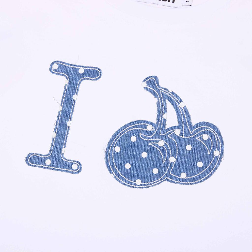 KIRSH I Love Kirsh Denim Applique T-Shirt [White]