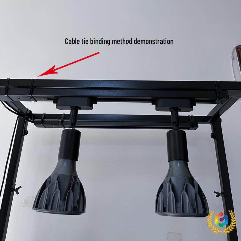 Copper Rail LED Plant Spotlight: Universal Aluminum Track Light Connector, 0.5m Rail