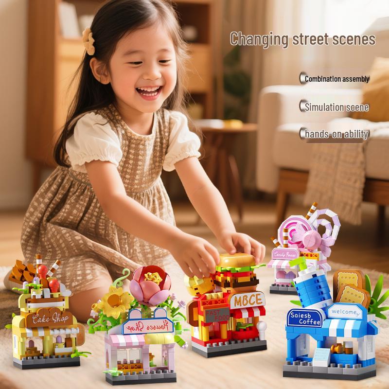 Children's Educational Street Scene Building Blocks Gift Set for Graduation