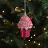 Shatterproof Xmas Tree Hanging Pendant Santa Claus Snowman Pendant Hanging Ornament  Party