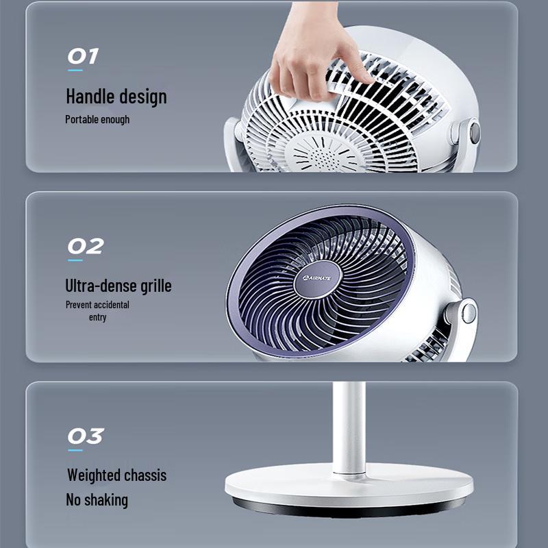 AIRMATE FA18-X168 Mechanical Air Circulator Fan CN Plug (adapter Included)