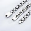 Punk Polished Stainless Steel Men's Geometric Bracelet – Fade Resistant