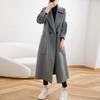 100% Wool Women Coat Autumn Wool Long Coat Handmade Pea Coat Winter Warm Wool Long Jacket Overcoat