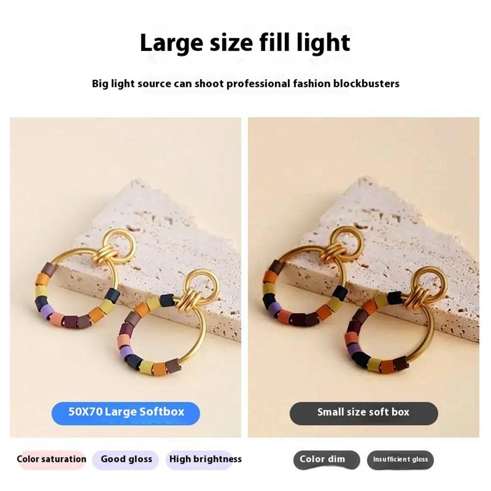 60x60cm Single Light Head Softbox Photography Studio Equipment for Portrait Product Shooting