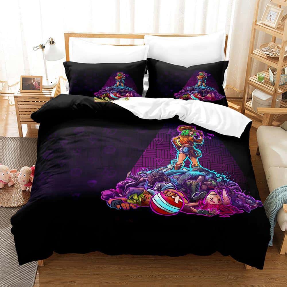 Fashion 3D Print Anime Game Knockout City Bedding Collection Single Twin Full Queen King Size Bed Collection Adult Kid Bedroom Duvetcover Collections