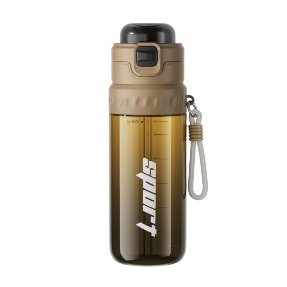 

Leakproof Sports Water Cups Portable Dual Drinking Straw Cup Large Capacity Cup Hiking коричневий