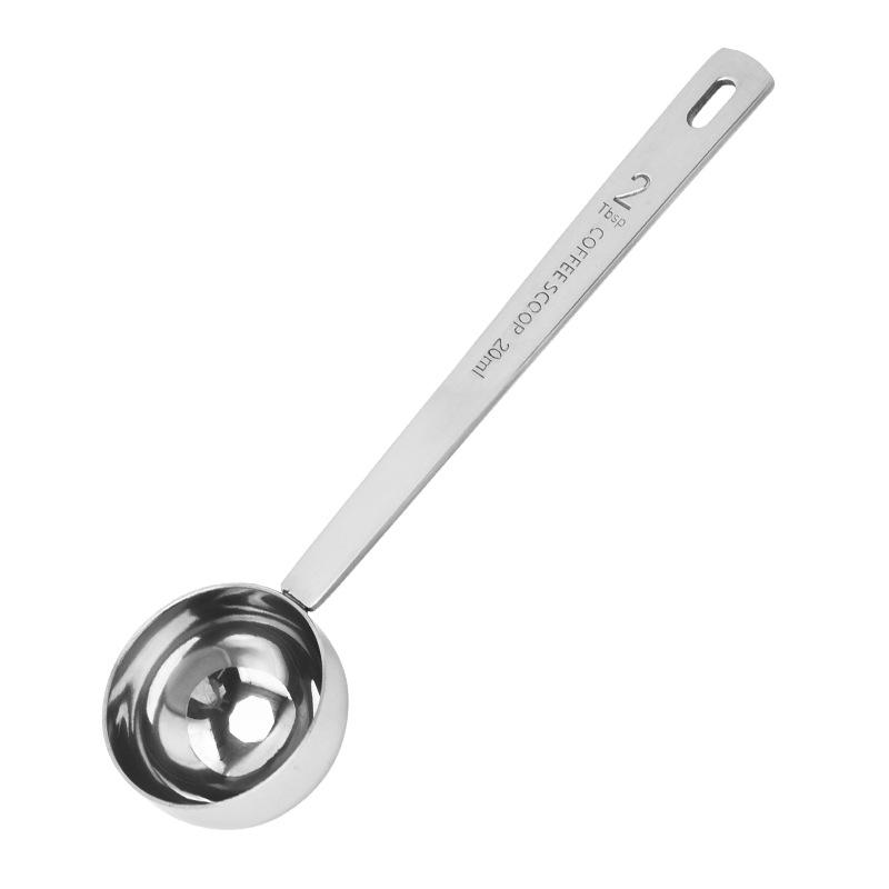 Rose Gold Stainless Steel Measuring Spoons Set: 5ml, 10ml, 20ml for Coffee, Milk, Cocktail, Fruit Powder.