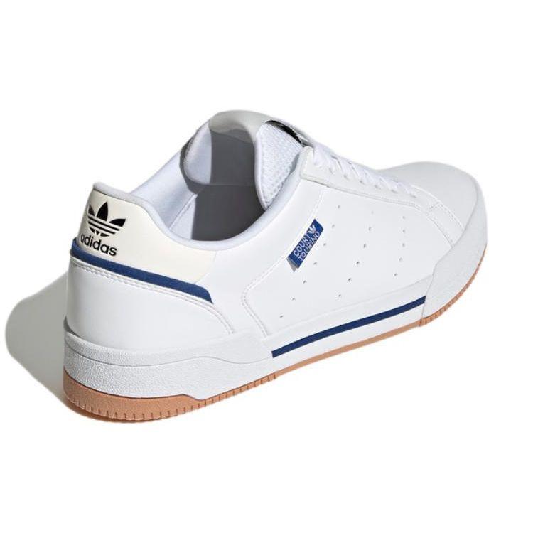 Adidas Originals Court Tourino Synthetic Leather Casual Slip-Resistant Durable Low-Top Sneakers Unisex Sneakers White GX4379
