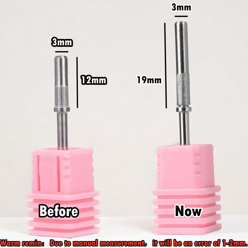 50pcs/box Nail Long Small Mini Stainless Steel Sanding Bands Mandrel For Manicure Sandpaper Ring Holder Nail Drill Accessories