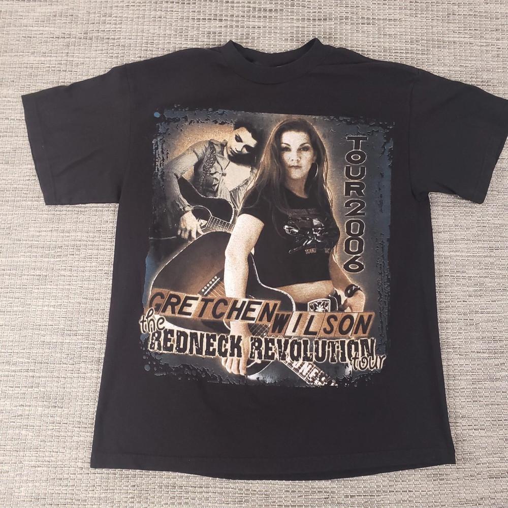 Vtg Gretchen Wilson In Tour Heavy Cotton S-5XL Black Unisex T Shirt UR447 Unisex T-Shirt XXL