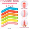 6pcs Silicone Straw Tips, Reble Straw Tips Covers Replacement Straw Extender Tip Silicone Straw Elbows Tips Fit for 8mm 5/16 inch Outer Diameter