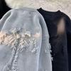 Men's Retro Japanese Style Round Neck Sweater in Autumn/Winter Trendy High Street Fashion.