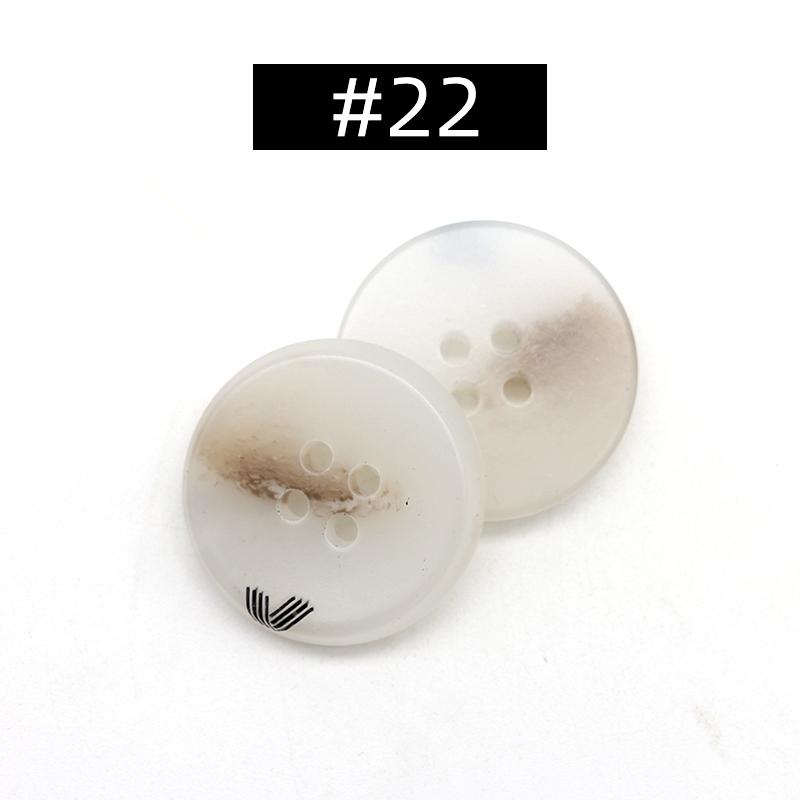 20Pcs Resin 4 Holes Buttons Sewing Accessories Size Complete For Clothing Decorative Plastic Buttons Handmade Diy