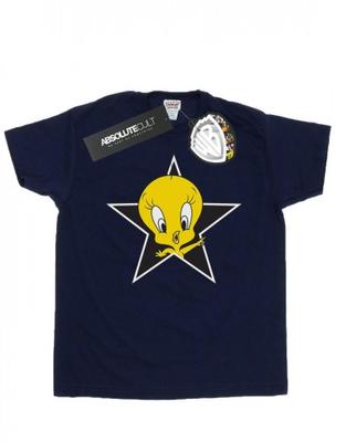 Camiseta feminina/senhora Tweety Pie Star de algodão namorado