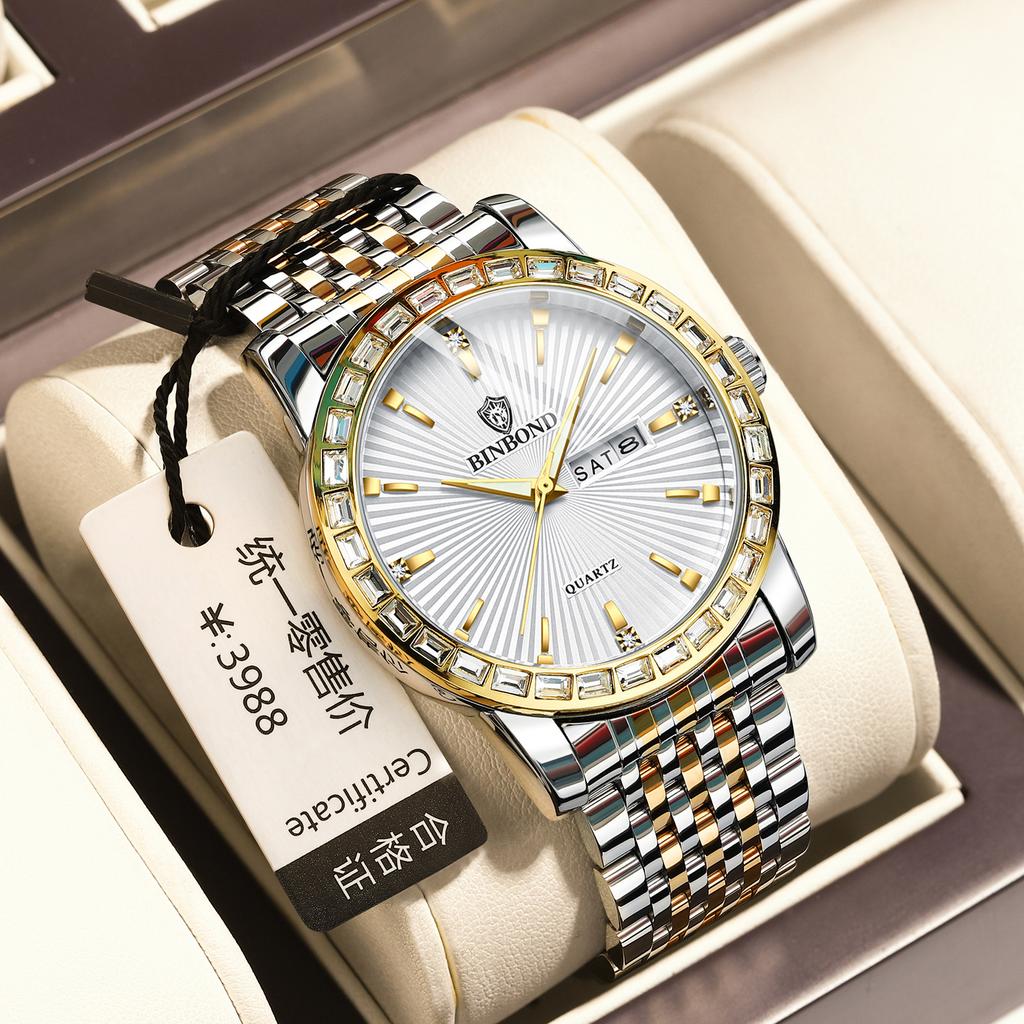 Men's Waterproof Luminous Running Alarm Clock Watch