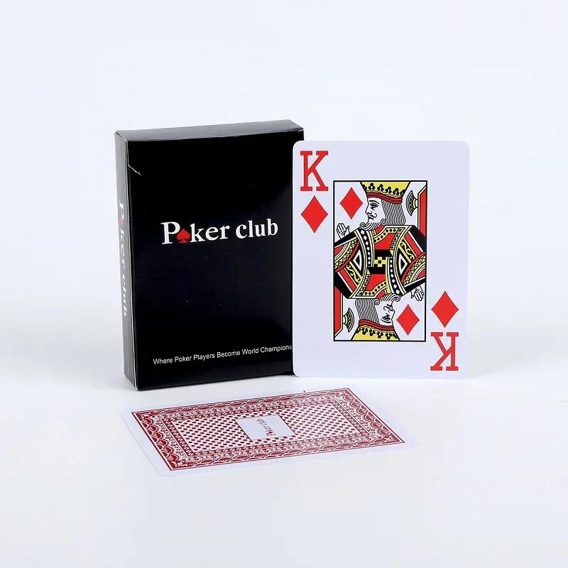 Waterproof Plastic Playing Cards Baccarat Texas Hold'em PVC Poker Club Cards Board Games 2.48*3.46 Inch Card Game
