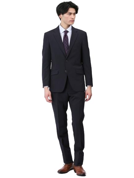 

Takakyu Navy Striped Suit and Pants Stretch Regular Navy 110011803124433750046 Men s Set, Washable, Fit, 2-Button, 2-Pant Suit, Blue,