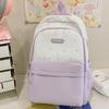 Simple Star Shaped Nylon Backpack with Cute Style Casual Student Backpack with Large Capacity and Multiple Pockets Suitable for Daily and Student Use