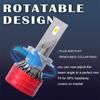 2Pcs H7 Led Bulb 6000K Cool White Led Fog Light Bulbs With Cooling Fan Led Fog Lights Plug And Play Ip67 Waterproof