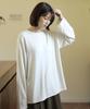 Ppaeppae Soft Spandex Basic Loose Fit Long Sleeve T-Shirt