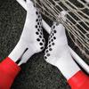 1 Pair Elastic Soccer Shin Guard Non-slip Silicone Shin Band Shin Pad Holder  Cycling Sports