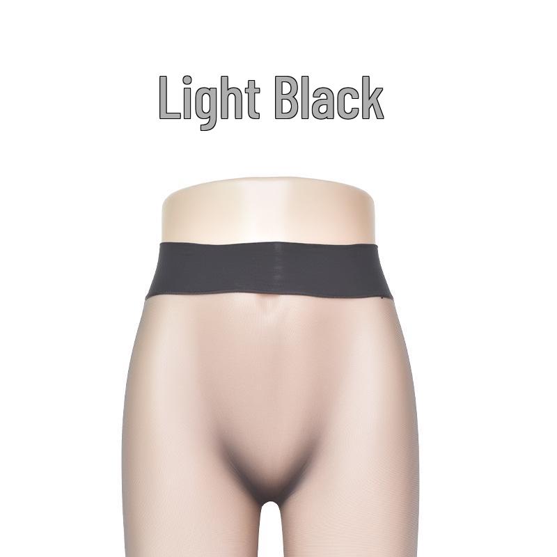 1D Ultra-Thin Seamless Anti-Snagging Transparent Silk Pantyhose - Black Tights
